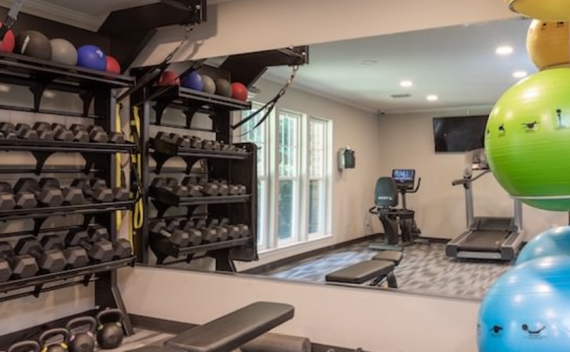 Cardio Equipment In Fitness Center At Cary Pines